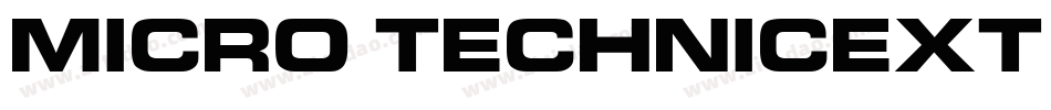 Micro TechnicExt Bol字体转换